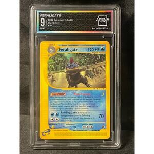 2002 Feraligatr #47 Pokémon Expedition Rare ArenaClub Graded MINT 9